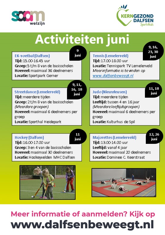 Sports4kids activiteiten in juni