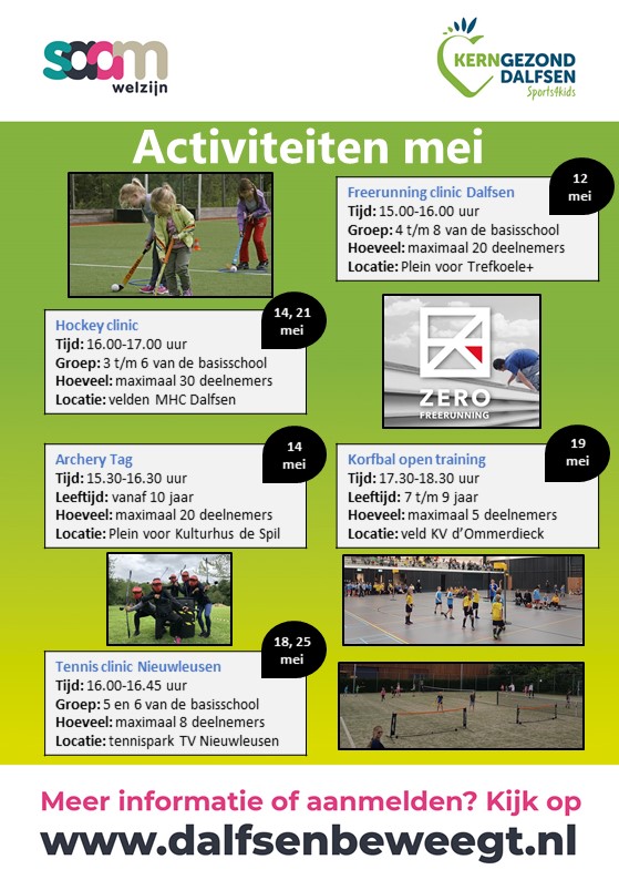 Sports4kids activiteitenkalender mei is uit