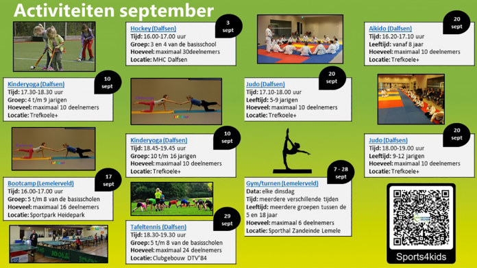 Sports4kids activiteitenkalender september