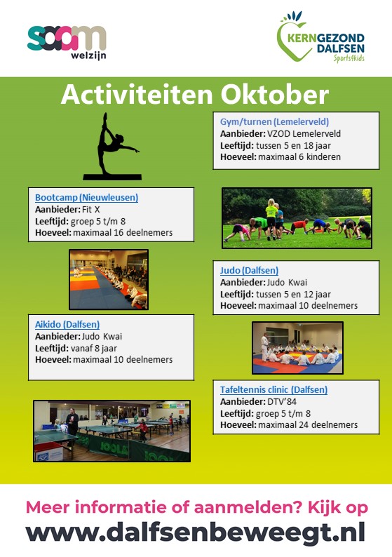 Sports4kids activiteitenkalender oktober