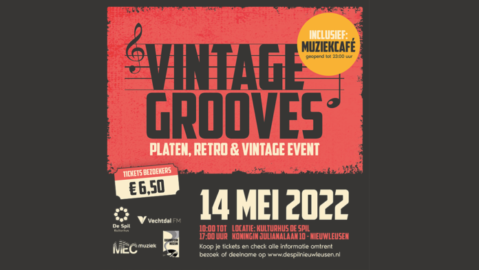 Kulturhus De Spil organiseert op 14 mei een vinyl en retro-evenement: Vintage Grooves